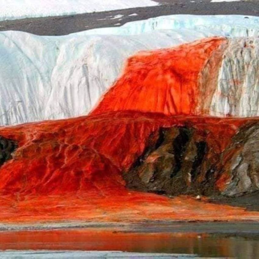 As Cataratas de Sangue da Antartida: O mistério da cachoeira vermelha